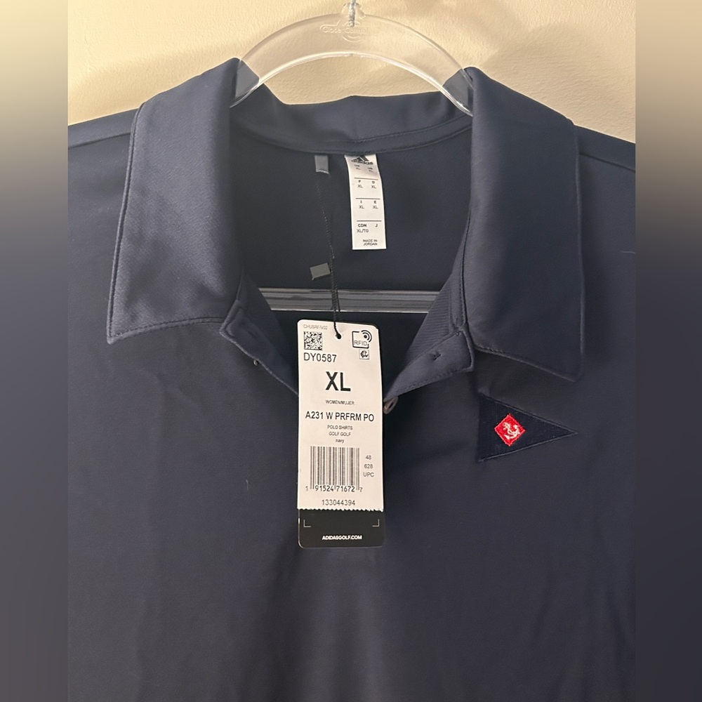 Adidas Men’s NWT Navy Performance Polo SPF 50 XL